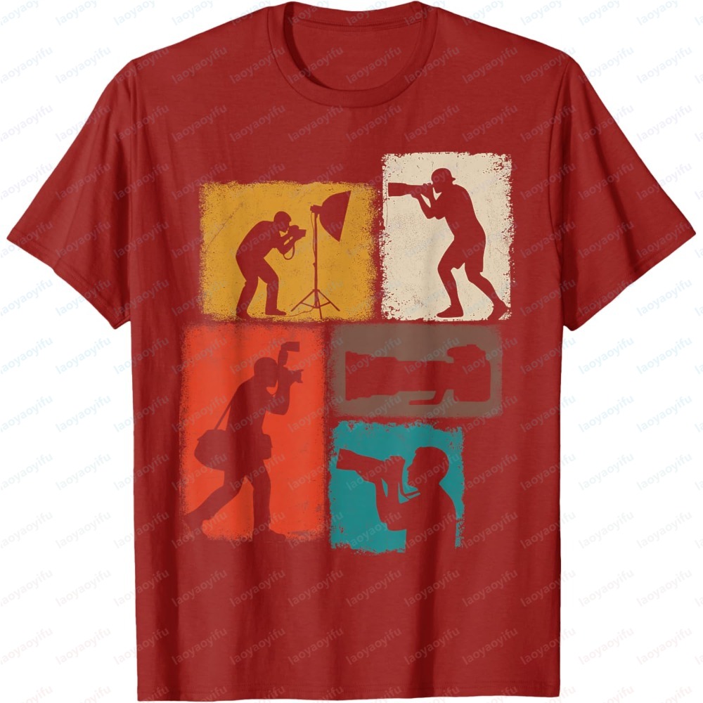 Fashion Men Short Sleeve T-Shi - Photography Graphic Design บทวิจารณ์และราคา