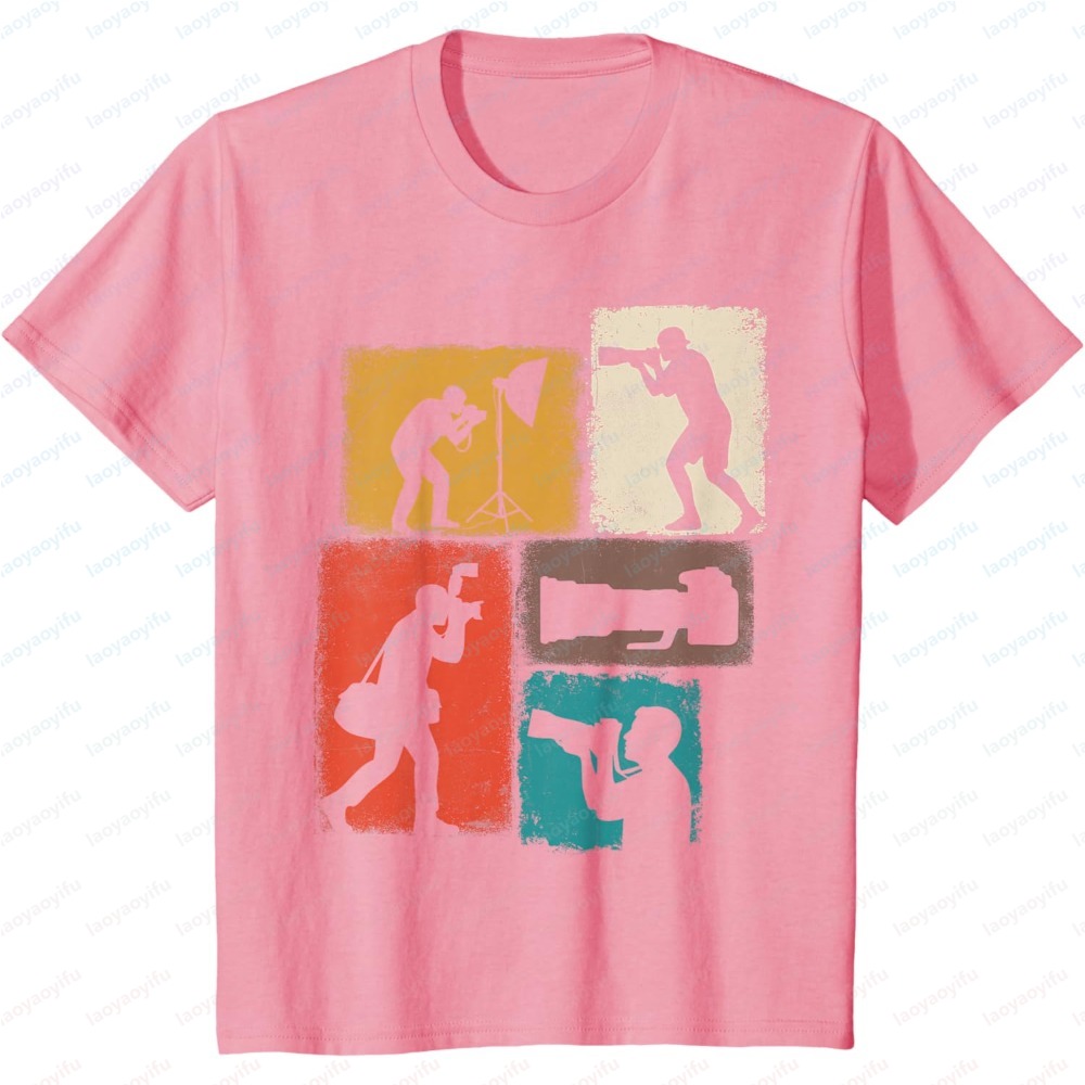 Fashion Men Short Sleeve T-Shi - Photography Graphic Design บทวิจารณ์และราคา