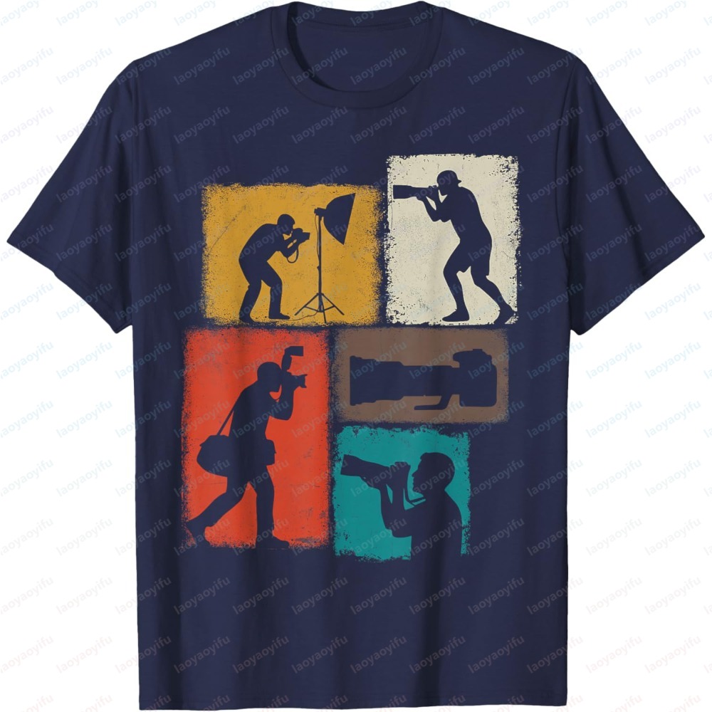 Fashion Men Short Sleeve T-Shi - Photography Graphic Design บทวิจารณ์และราคา