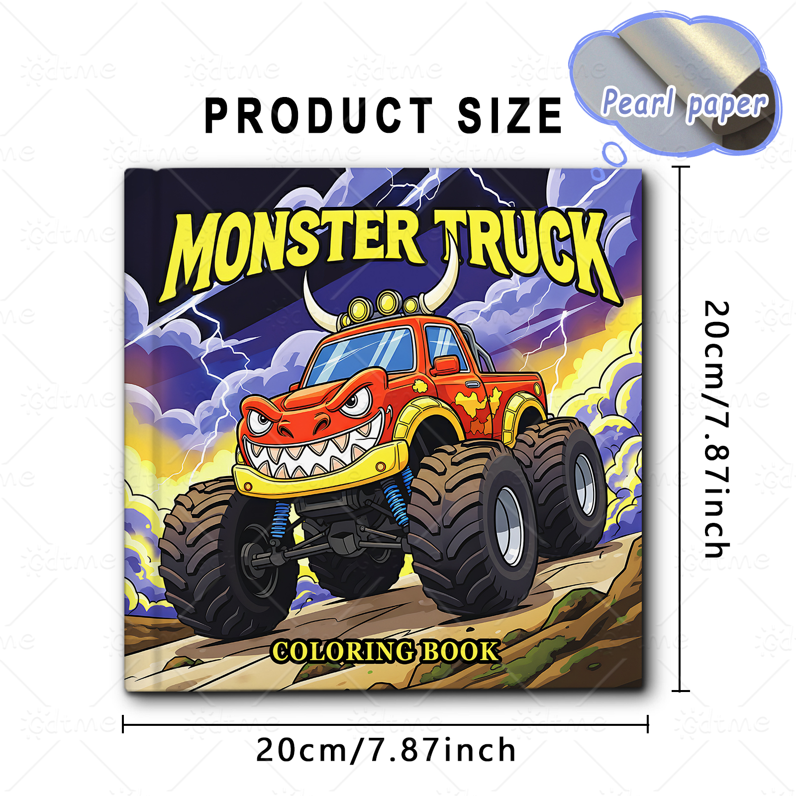 MONSTER TRUCK Coloring Book fo - Photography Of Book บทวิจารณ์และราคา