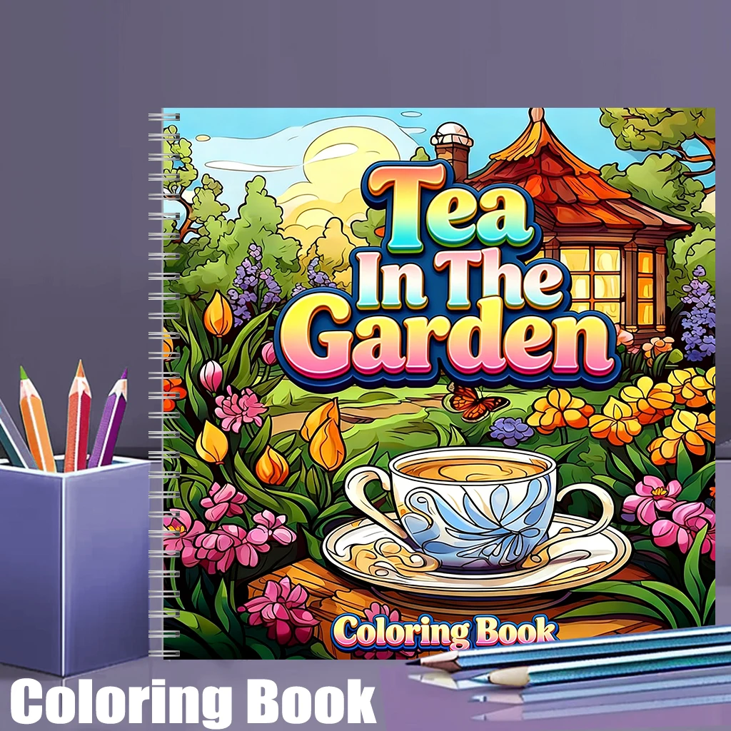 Tea In The Gardens Coloring Bo - Photography Of Book บทวิจารณ์และราคา