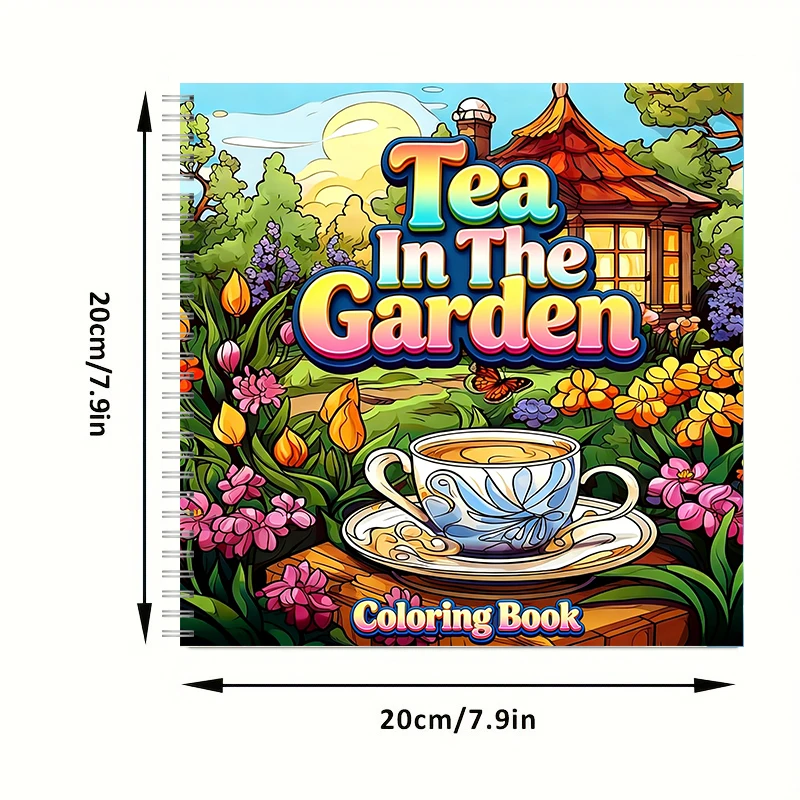 Tea In The Gardens Coloring Bo - Photography Of Book บทวิจารณ์และราคา