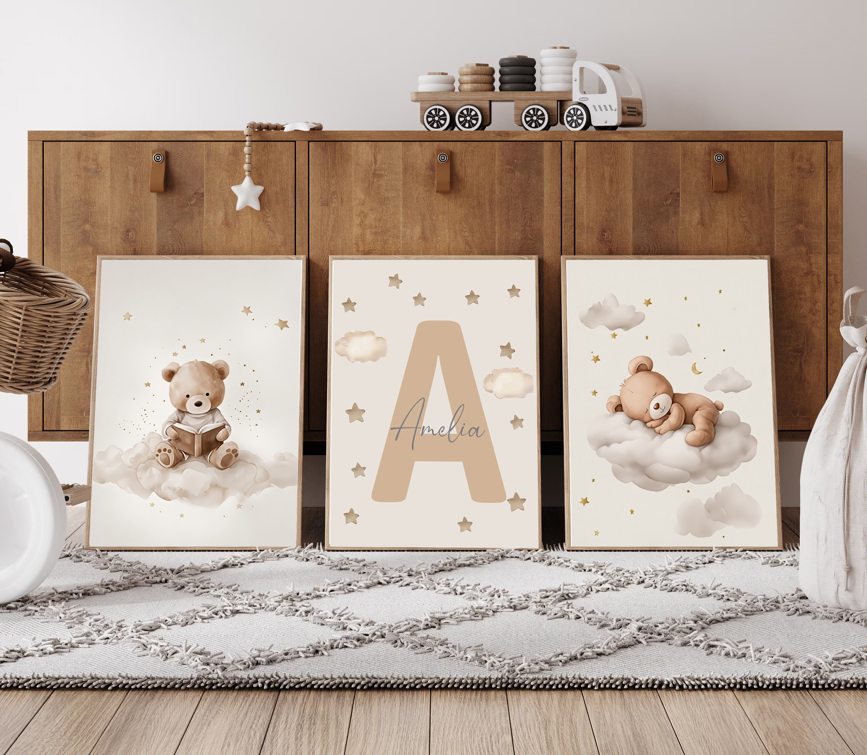 3pcs/set Bohemian Teddy Bear A - Photography Image บทวิจารณ์และราคา