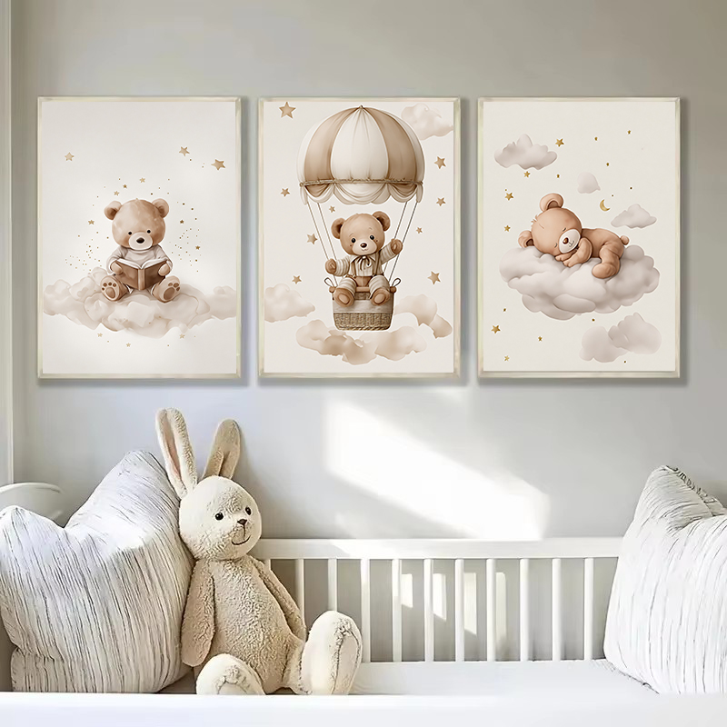 3pcs/set Bohemian Teddy Bear A - Photography Image บทวิจารณ์และราคา