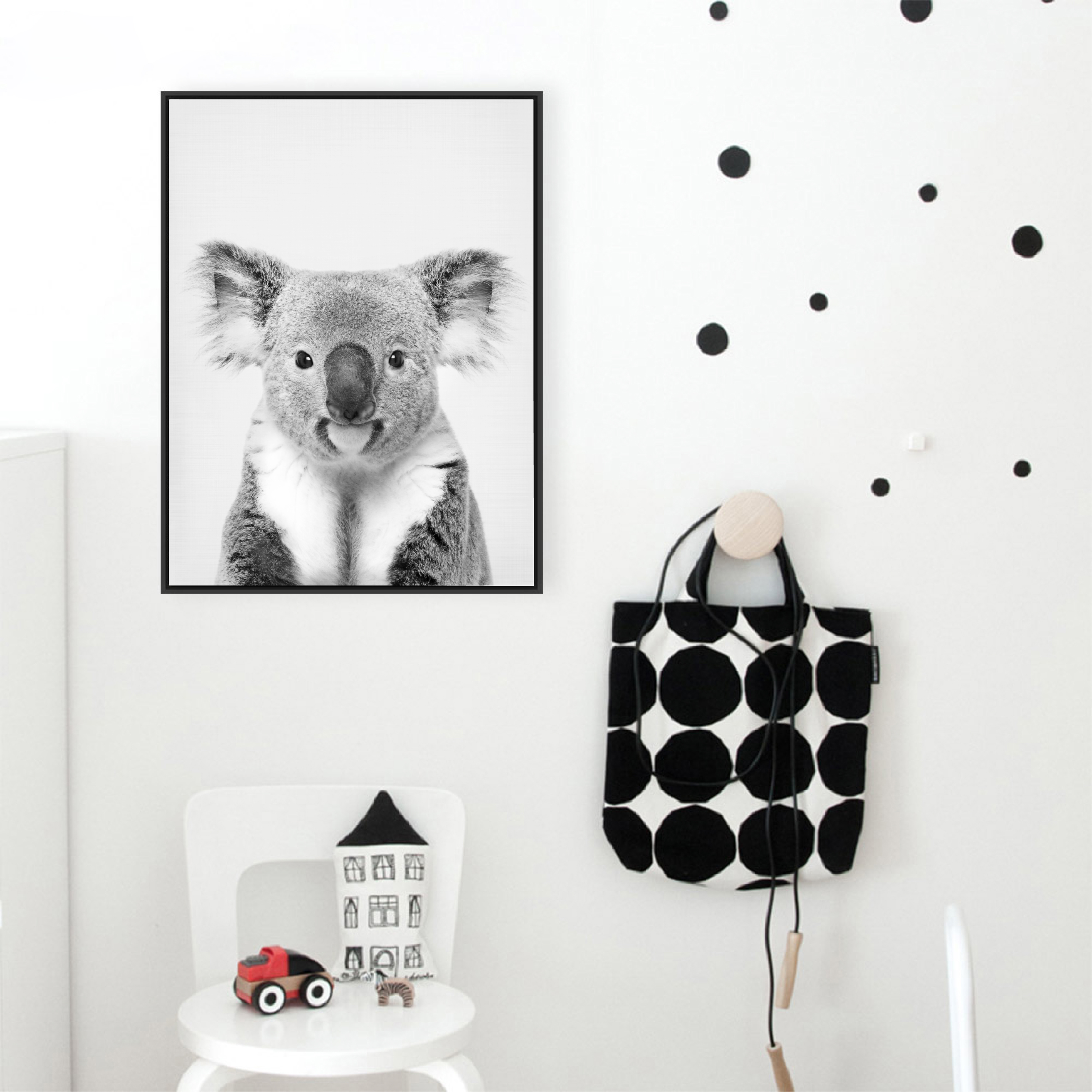 Koala Print Black and White Pi - Photography Zoo บทวิจารณ์และราคา