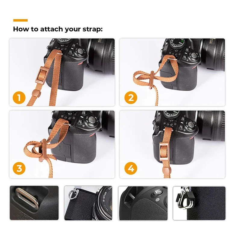 Portable Camera Strap Adjustab - Camera Strap Leather บทวิจารณ์และราคา